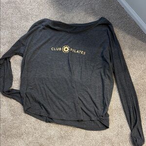 Club Pilates Gray Long Sleeve Shirt